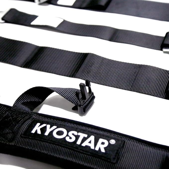 Kyostar 5 Point Harness 3 Inch with Ultra Soft Heavy Duty Shoulder Pads, 8155 Black