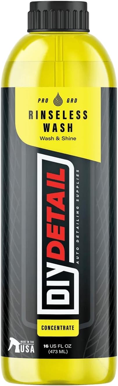 diy detail Rinseless Wash V2 – Waterless Car Wash & Rinseless Soap Alternative | Streak-Free Auto Detailing Solution | Safe for PPF, Ceramic Coating, All Vehicle Surface | 16oz Bottle