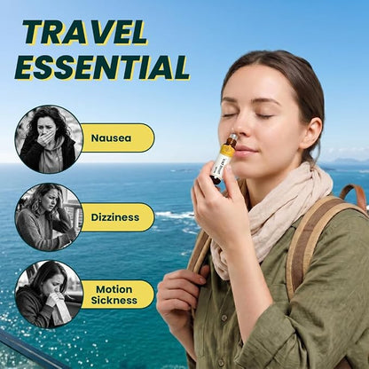 Travel Ease Roll On | Combat Motion Sickness,Morning Sickness,Vertigo, Pregnancy Nausea | Natural Non Drowsy | Road Trip Essentials
