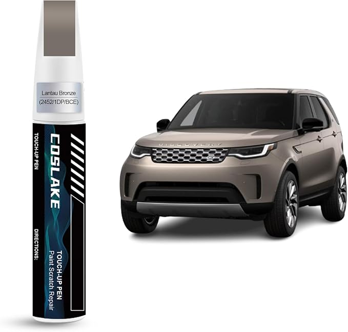 Car Touch Up Paint(Lantau Bronze(2452/1DP/BCE)) for Landrover, Car Paint Scratch Repair Kit, Quick & Easy Solution to Repair, 2 in 1 Scratch Remover Pen with 2PCS Disposable Micro Applicators