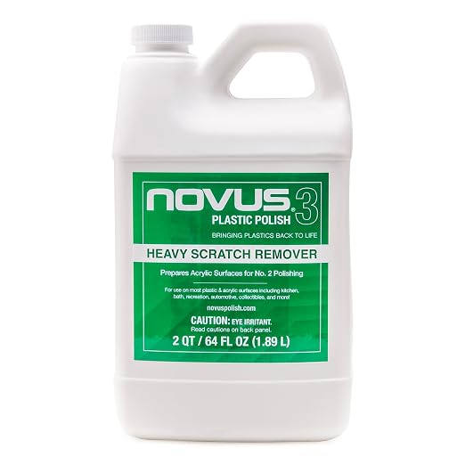 NOVUS 7082 | Heavy Scratch Remover #3 | 64 Ounce Bottle