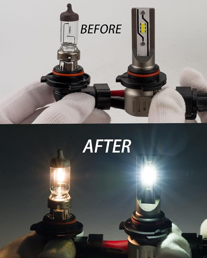 SEALIGHT H10 LED Fog Light Bulbs, 12000LM Strong Penetration 9040 9045 9140 9145 Fog Lights LED Bulbs Upgrade, 1:1 Size 6500K Cool White Fog Lights for Trucks Cars, Interior Lighting,Pack of 2