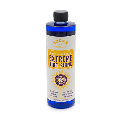 Socar Chemical Eye Candy Extreme Tire Shine, 16 oz Spray Bottle, High Gloss Tire Dressing, Professional Wet Tire Dressing, Water Repellant, Long Lasting