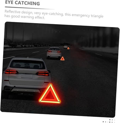 DECHOUS Reflective Roadside Warning Triangle Sign Safety Kit with Sturdy Tripod Quick Setup for Roadside Assistance Durable Design for Car Breakdowns