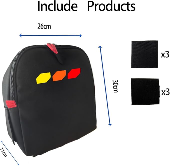 Trunk cubby storage bag Cargo side pocket compatible with RAV4 2019-2025 backpack organizer car trunk accessories (Tricolor)