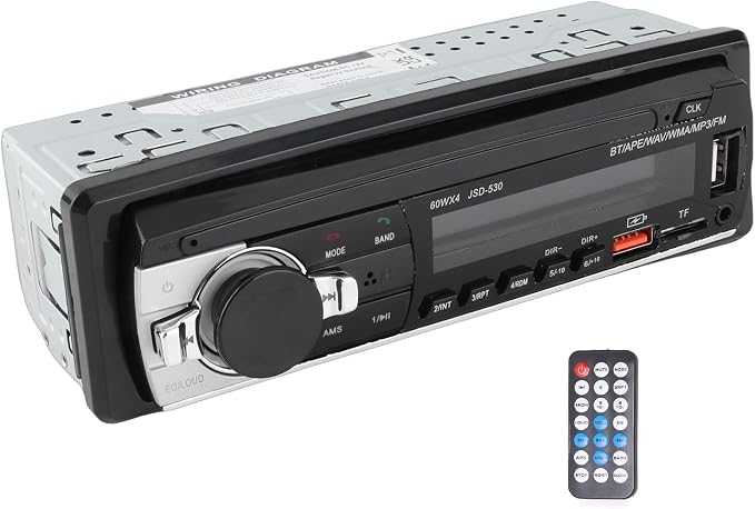 Car Radio Autoradio Bluetooth, Voice Control Car Radio Audio Player, Dual Connection Handsfree USB2.0 Car Stereo Receiver with LED Display, Support Hands Call, Music,