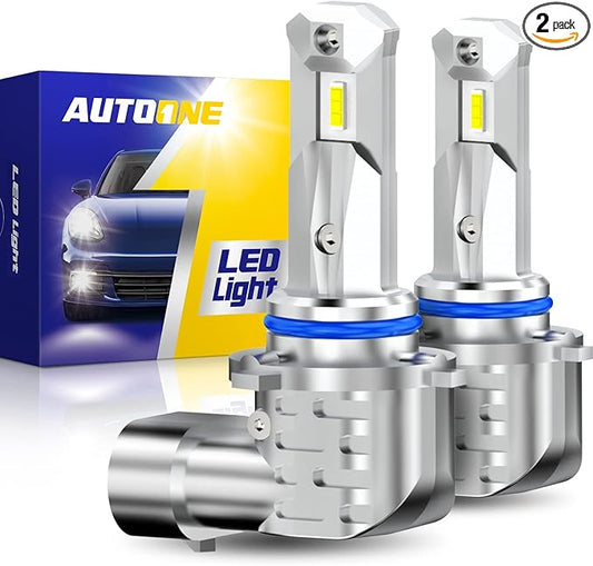 AUTOONE 2026 Upgraded 9006 Headlight Bulbs, 1000% Bright 50000 Lumens HB4 Bulbs