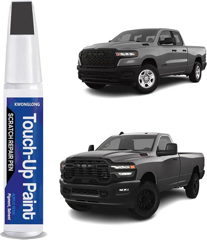 Granite Crystal Metallic PAU/LAU Touch Up Paint Compatible with RAM 2019-2024 1500/2500/3500, 2020-2024 Heavy Duty, 2-in-1 Scratch Repair Kit, Professional Color Match