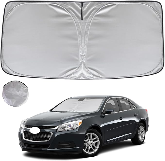 KAYZT Windshield Sun Shade for 2013-2015 Che-vrolet/Chevy Malibu Foldable Sunshade Front Window Custom Fit Car Accessories