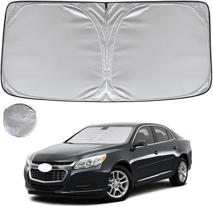 KAYZT Windshield Sun Shade for 2013-2015 Che-vrolet/Chevy Malibu Foldable Sunshade Front Window Custom Fit Car Accessories