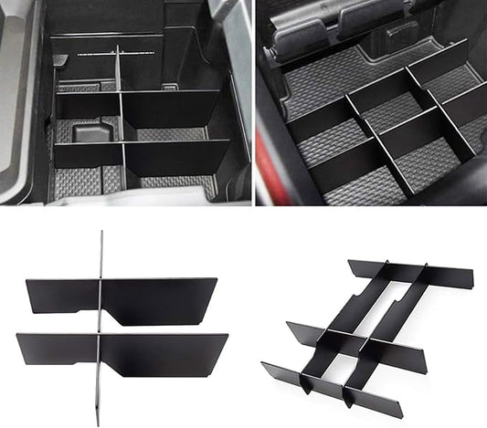 Yumzeco Center Console Organizer Insert Divider for Dodge Ram 1500/2500/3500(2019-2026),Ram Lower Center Console Divider (Front/Rear Lower Insert) (NOT for Classic,Longhorn,Limited TRX Models)