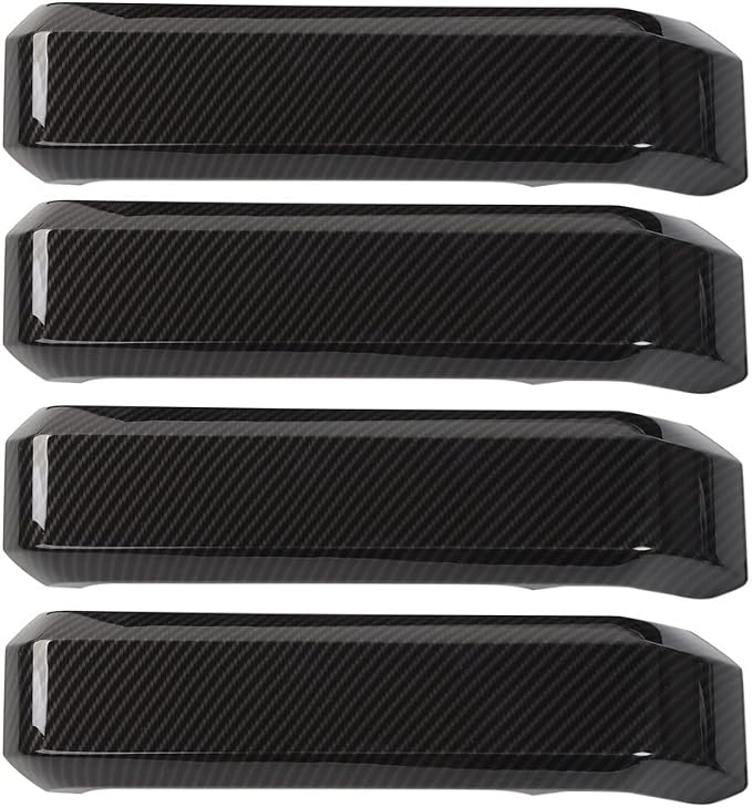 Voodonala for F150 Inner Door Handles Covers Interior Decoration Trim Kits for F150 2015-2020 Accessories, Carbon Fiber Grain, 4Pack