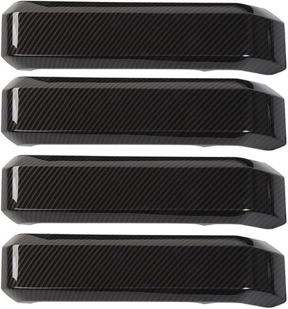 Voodonala for F150 Inner Door Handles Covers Interior Decoration Trim Kits for F150 2015-2020 Accessories, Carbon Fiber Grain, 4Pack