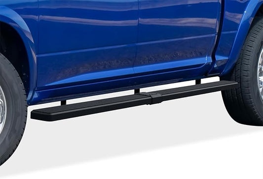 APS (Black Powder Coated 6 inches Wheel to Wheel) Stainless Steel Running Boards Nerf Bars Side Steps Compatible with Ram 1500 2009-2018 Crew Cab 5.5ft Short Bed & Ram 2500 3500 2010-2026