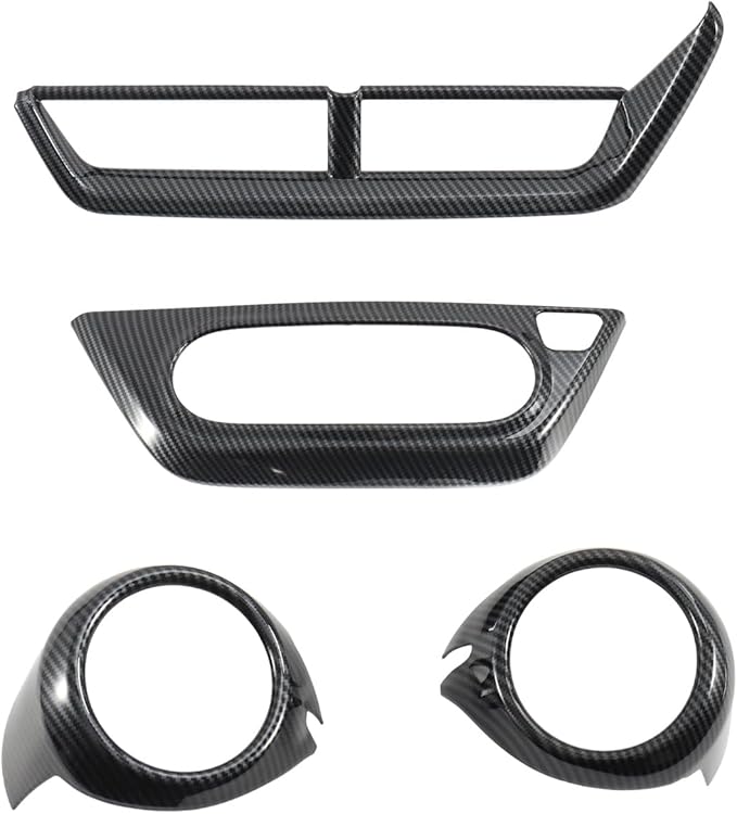 Interior Trim for Chevy Trax 2024-2026 Carbon Fiber Gear Shift Panel with Steering Wheel Trim AC Vent Cover