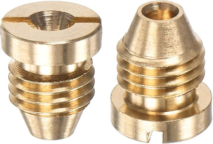 M METERXITY 2-Pack Foam Cannon Orifice Nozzle, 1.1mm Brass Universal Thread Tips for Snow Foam Lance/Garden Hose/Kitchen Cleaners, Sprayer Connector Replacement Nozzles