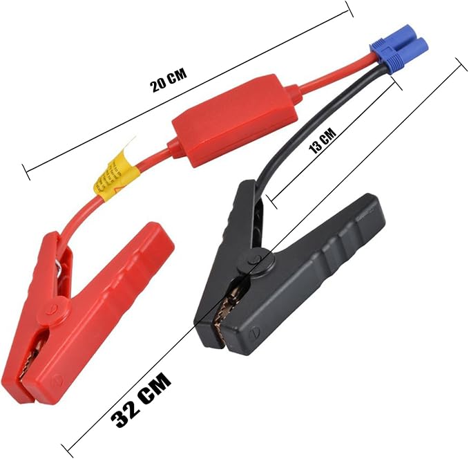 EC5 Jump Starter Cable with Battery Clamps for 12V Emergency Portable 10AWG Car Jump Start Battery Booster Cable Replacement Alligator Clips-Booster Jumper Cables -Car Jump Starter Battery Clips