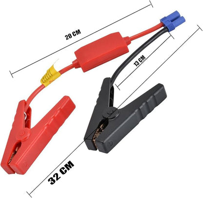 EC5 Jump Starter Cable with Battery Clamps for 12V Emergency Portable 10AWG Car Jump Start Battery Booster Cable Replacement Alligator Clips-Booster Jumper Cables -Car Jump Starter Battery Clips