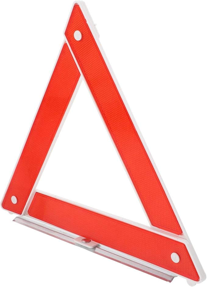 2pcs Warning Triangle Emergency Safety Sign for Roadside Use Reflective Folding Design for Car Parking and Traffic Safety and Construction