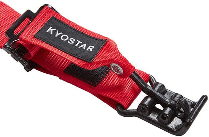 Kyostar 5 Point Black Series Latch and Link Safety Harness Set(8153 Red)