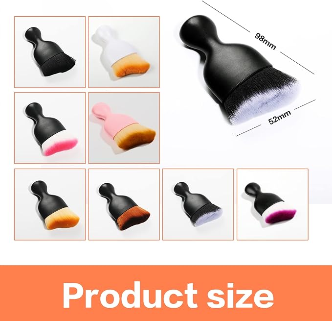 AOCISKA Car Interior Detailing Brush,Soft Bristle Cleaning Brush Car Detailing Brush Dusting Brush,Car Interior Cleaning Tool,Auto Detail Brush Car Dash Duster Brush (Black&Pink with Cap)