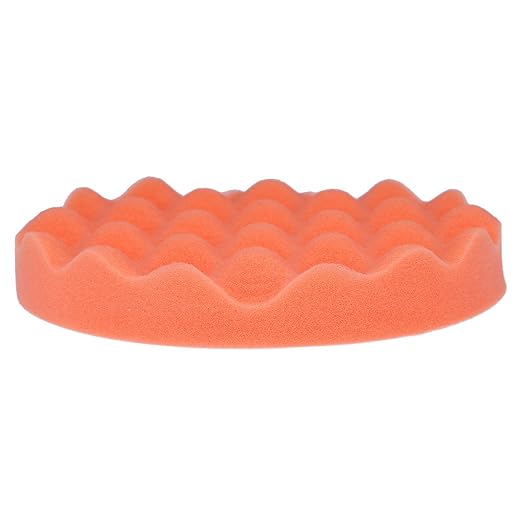 7inch(180mm) Car Sponge Buffing Pad Soft Wave Foam Pad Polishing Sponge Pads Kit for Car Polisher-4Pack
