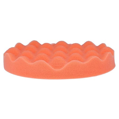 7inch(180mm) Car Sponge Buffing Pad Soft Wave Foam Pad Polishing Sponge Pads Kit for Car Polisher-4Pack