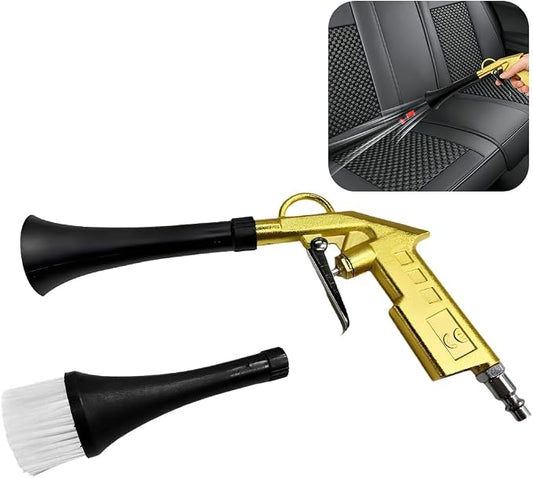 Car Detailing Air Gun, High Pressure Vehicle Air Blower Dryer Detailing Tool Kit, Automotive Interior Cleaning Gun for Quick Blowing Out Dust, Dirt, Universal for Vehicles