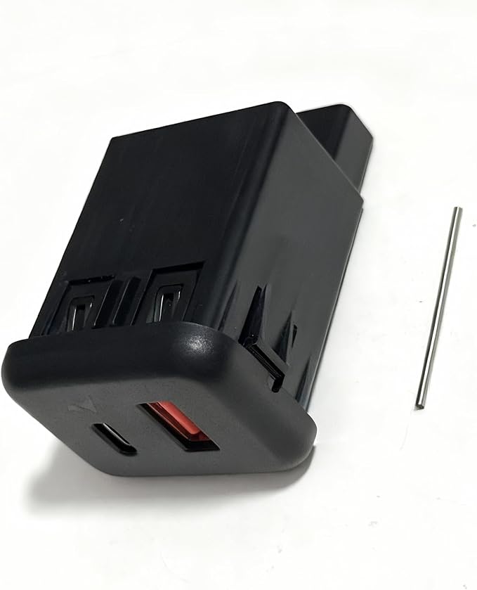 Only for Charing - No CarPlay Support, 13519224 USB & Type-C Fast Charging Port AUX Jack Adapter 54W Compatible with Chevy Buick GMC Cadillac 2015-2018, Replaces# 13509942 13510854 23496501