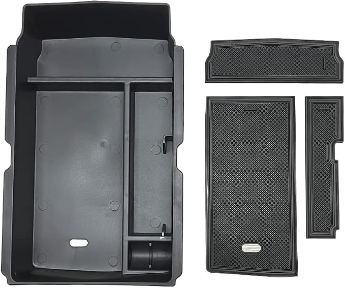 Center Console Organizer Compatible with 2026-2023 Honda CRV CR-V Car Accessories for 2023+ CR-V Hybrid, ABS Plastic, Black ABS Insert Tray Storage Box Glove Pallet