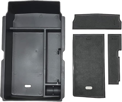 Center Console Organizer Compatible with 2026-2023 Honda CRV CR-V Car Accessories for 2023+ CR-V Hybrid, ABS Plastic, Black ABS Insert Tray Storage Box Glove Pallet