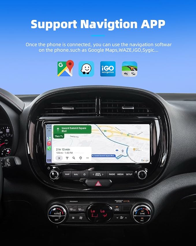 2 in 1 Wireless CarPlay and Android Auto Adapter, Plug and Play, Auto-Connect Seamless, Mini Dongle Supports Car with Built-in Wired Car Play/Android Auto