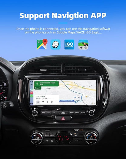 2 in 1 Wireless CarPlay and Android Auto Adapter, Plug and Play, Auto-Connect Seamless, Mini Dongle Supports Car with Built-in Wired Car Play/Android Auto