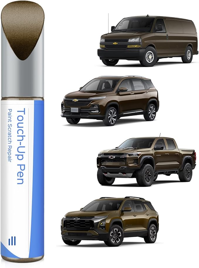 GWX/WA105V Terra Mocha Metallic Touch Up Paint Compatible with Chevrolet Exact Match Chips and Nicks Touch Up