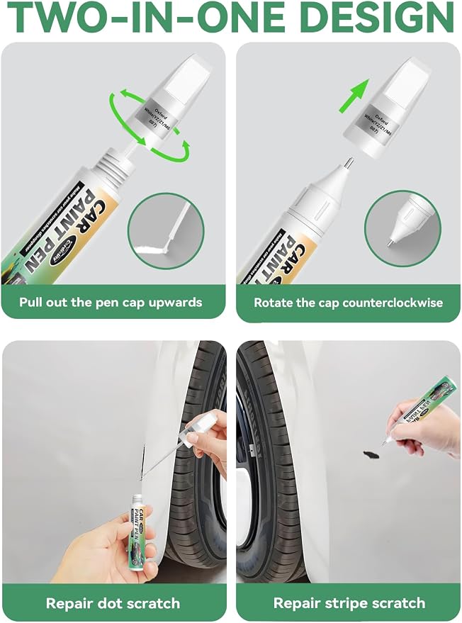 Car Touch Up Paint Carbonized Gray Metallic(M7) for Ford, Color Accurate Car Scratch Repair Remover Pen Fix Auto Paint Chips and Nicks