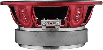 DS18 PRO-X6BM Loudspeaker - 6.5", Midrange, Red Aluminum Bullet, 500W Max, 250W RMS, 8 Ohms - Premium Quality Audio Door Speakers for Car or Truck Stereo Sound System (1 Speaker)
