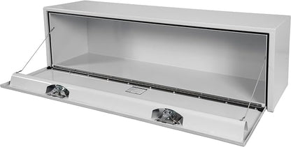 Buyers Products 1702415 Steel Underbody Truck Box, 18x 18x 60 Inch, Job Site Box, Lockable T-Handle Latch, Utility Tool Box, Heavy Duty Storage and Organizer, Made In The USA, White