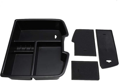 DNA MOTORING Center Console Organizer Tray Compatible with 07-14 Silverado Sierra 1500 2500HD 3500HD, Armrest Storage Box, ZTL-Y-0018