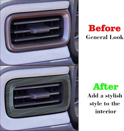 Muslogy for Maverick Set 14 Pcs Interior Decoration Trim Kit Overlays Steering Wheel Center Console Vent Window Switch Inner Door Cover Compatible with Ford Maverick 2022-2024 (Black Wood Grain)