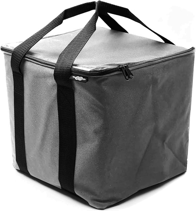 Insulated Trunk Cooler Bag – Thermal Grocery Carrier, Leak-Resistant Food Storage for Car Travel, Fits Organizer Modules – Gray