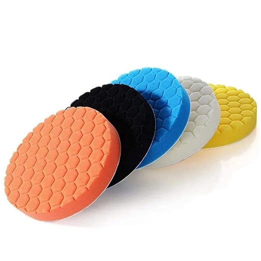 5PCS 7 Inch Buffing Pads Polishing Pads Kit 180mm Car Sponges Buffing Wheel for Car Buffer Polisher Detailing Repair Waxing Sanding (7" 5PCS)