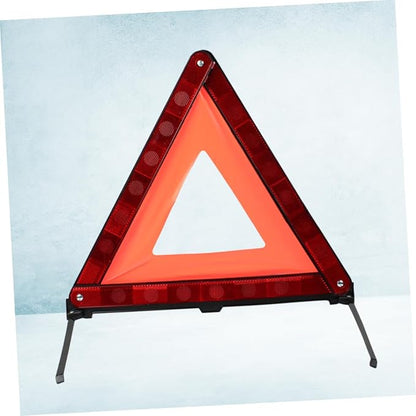 Healifty 1pc Car Safety Triangle Warning Sign Roadside Hazard Alert Road Safety Kit Triangle Road Sign for Vehicle