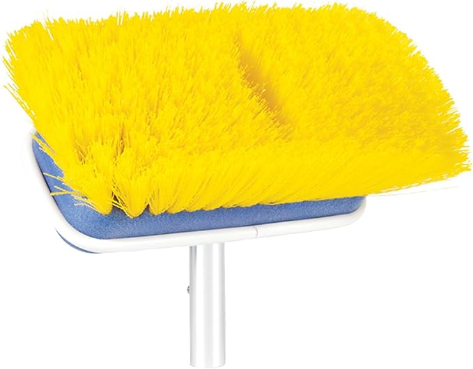Camco Medium Brush Attachment | Features a 7-Inch Wide Brush Head | Great for Cleaning RVs, Campers, Trailers, Boats, and More (41924)