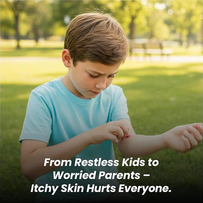Herb Tantra Itch Soothe Kids Roll On, Natural Fast Anti Itch Bug Bite Relief After Mosquito, Bee Sting, Camping & Travel Essential Stick, Contains Chamomile & Calendula Oil