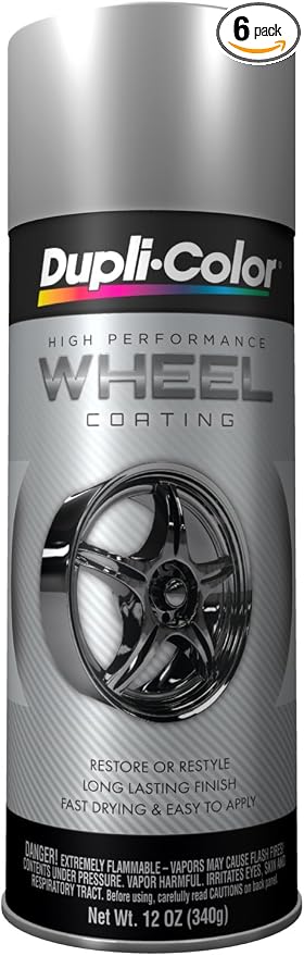 Dupli-Color HWP101-6PK High Performance Wheel Paint - Silver - 12 oz Aerosol Can Pack of 6