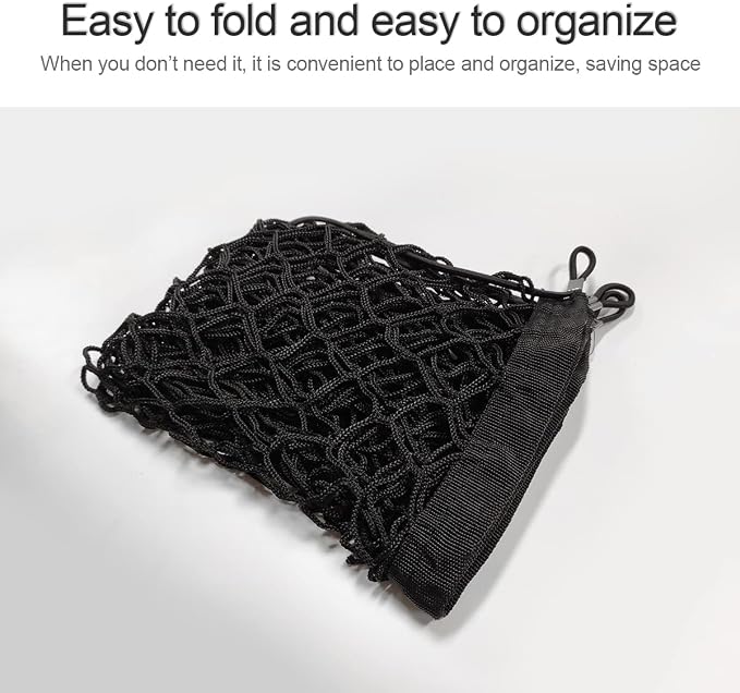 Car Rear Cargo Net, Adjustable Elastic Storage Organizer Net, Trunk Cargo Storage Net, Universal Fit for Car, Vehicle, SUV (35.4" x 11.8")