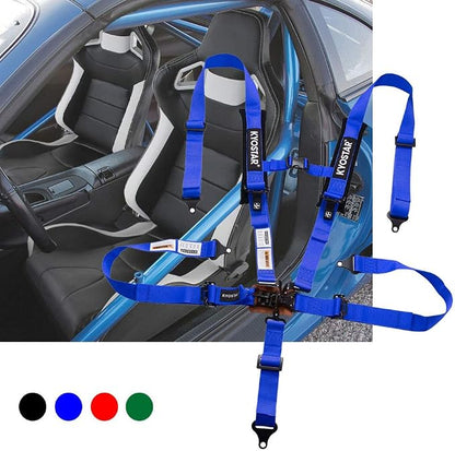 Kyostar 5 point Black Series Latch and Link Safety Harness Set(8153 Blue)