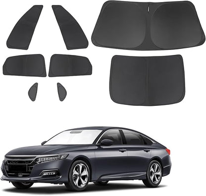 TINGLU Window Shades for Honda Accord 2023-2026 Accessories Car Side Full Windows Windshield Sun Shade Sun UV Rays & Privacy Protection for Camping,Napping,and Relaxing 8PCS