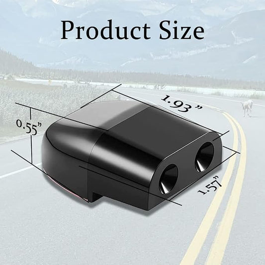 2PCS Deer Whistles for Car, Automotive Deer Warning Whistle Devices, Vehicle Warning Devices with Rubber Pads, Animal Warning Devices Avoids Collision Universal for Cars and Motorcycles