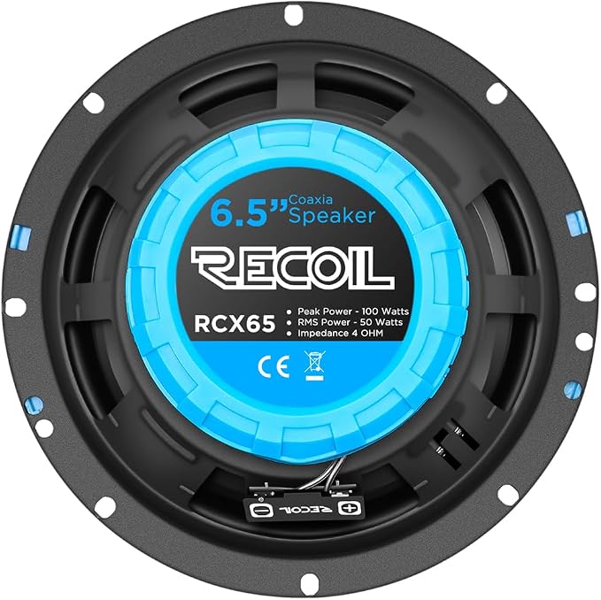 RECOIL RCX65 Echo Series 6.5-Inch Car Audio Coaxial Speaker System